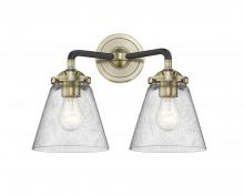 Innovations Lighting 284-2W-BAB-G64-LED - Cone - 2 Light - 14 inch - Black Antique Brass - Bath Vanity Light