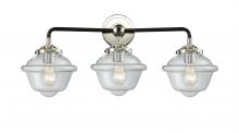  284-3W-BPN-G532 - Oxford - 3 Light - 26 inch - Black Polished Nickel - Bath Vanity Light