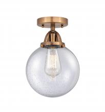 Innovations Lighting 288-1C-AC-G204-8 - Beacon - 1 Light - 8 inch - Antique Copper - Semi-Flush Mount