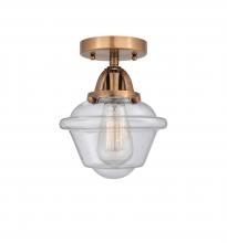  288-1C-AC-G534 - Oxford - 1 Light - 8 inch - Antique Copper - Semi-Flush Mount