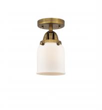  288-1C-BB-G51 - Bell - 1 Light - 5 inch - Brushed Brass - Semi-Flush Mount