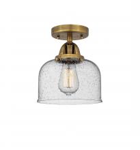  288-1C-BB-G74-LED - Bell - 1 Light - 8 inch - Brushed Brass - Semi-Flush Mount