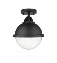 Innovations Lighting 288-1C-BK-HFS-84-BK - Hampden - 1 Light - 9 inch - Matte Black - Semi-Flush Mount