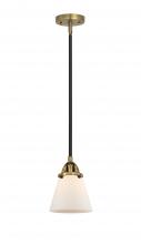  288-1S-BAB-G61 - Cone - 1 Light - 6 inch - Black Antique Brass - Cord hung - Mini Pendant