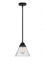  288-1S-BK-G44 - Cone - 1 Light - 8 inch - Matte Black - Cord hung - Mini Pendant