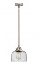 Innovations Lighting 288-1S-SN-G74-LED - Bell - 1 Light - 8 inch - Brushed Satin Nickel - Cord hung - Mini Pendant