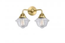  288-2W-SG-G532 - Oxford - 2 Light - 16 inch - Satin Gold - Bath Vanity Light