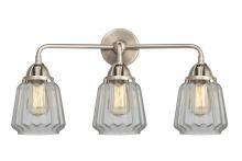 Innovations Lighting 288-3W-SN-G142-LED - Chatham - 3 Light - 24 inch - Brushed Satin Nickel - Bath Vanity Light