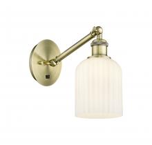  317-1W-AB-G559-5GWH - Bridal Veil - 1 Light - 5 inch - Antique Brass - Sconce