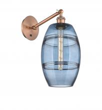 Innovations Lighting 317-1W-AC-G557-8BL - Vaz - 1 Light - 8 inch - Antique Copper - Sconce