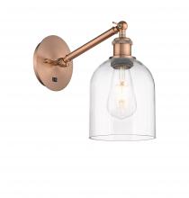  317-1W-AC-G558-6CL - Bella - 1 Light - 6 inch - Antique Copper - Sconce