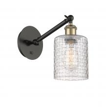  317-1W-BAB-G112C-5CL - Cobbleskill - 1 Light - 5 inch - Black Antique Brass - Sconce