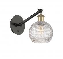  317-1W-BAB-G122C-6CL - Athens - 1 Light - 6 inch - Black Antique Brass - Sconce