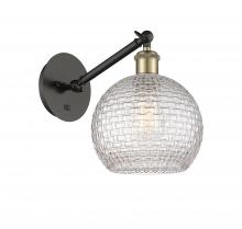  317-1W-BAB-G122C-8CL - Athens - 1 Light - 8 inch - Black Antique Brass - Sconce