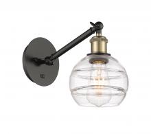  317-1W-BAB-G556-6CL - Rochester - 1 Light - 6 inch - Black Antique Brass - Sconce