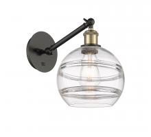  317-1W-BAB-G556-8CL - Rochester - 1 Light - 8 inch - Black Antique Brass - Sconce