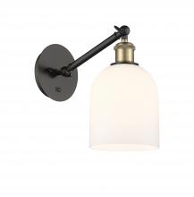  317-1W-BAB-G558-6GWH - Bella - 1 Light - 6 inch - Black Antique Brass - Sconce