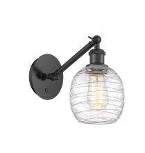  317-1W-BK-G1013 - Belfast - 1 Light - 6 inch - Matte Black - Sconce