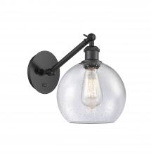  317-1W-BK-G124-8 - Athens - 1 Light - 8 inch - Matte Black - Sconce