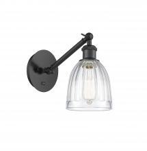 Innovations Lighting 317-1W-BK-G442 - Brookfield - 1 Light - 6 inch - Matte Black - Sconce