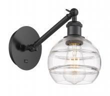  317-1W-BK-G556-6CL - Rochester - 1 Light - 6 inch - Matte Black - Sconce