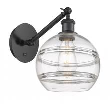  317-1W-BK-G556-8CL - Rochester - 1 Light - 8 inch - Matte Black - Sconce