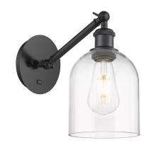  317-1W-BK-G558-6CL - Bella - 1 Light - 6 inch - Matte Black - Sconce