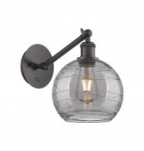  317-1W-OB-G1213-8SM - Athens Deco Swirl - 1 Light - 8 inch - Oil Rubbed Bronze - Sconce