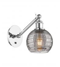  317-1W-PC-G1213-6SM - Athens Deco Swirl - 1 Light - 6 inch - Polished Chrome - Sconce