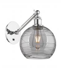  317-1W-PC-G1213-8SM - Athens Deco Swirl - 1 Light - 8 inch - Polished Chrome - Sconce