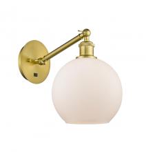 Innovations Lighting 317-1W-SG-G121-8 - Athens - 1 Light - 8 inch - Satin Gold - Adjustable Sconce