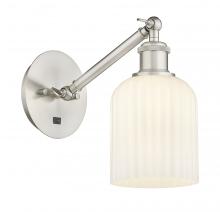 Innovations Lighting 317-1W-SN-G559-5GWH - Bridal Veil - 1 Light - 5 inch - Brushed Satin Nickel - Sconce