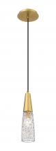 Innovations Lighting 322-1P-BB-G322-3CL - Amherst Brook - 1 Light - 3 inch - Brushed Brass - Cord Hung - Mini Pendant