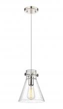  410-1PS-PN-G411-8SDY - Newton Cone - 1 Light - 8 inch - Polished Nickel - Cord hung - Pendant