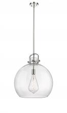  410-1SL-PN-G410-18CL - Newton Sphere - 1 Light - 18 inch - Polished Nickel - Pendant