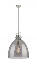 Innovations Lighting 411-1SL-SN-G412-18SM - Newton Bell - 1 Light - 18 inch - Satin Nickel - Pendant