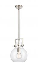 Innovations Lighting 411-1SM-SN-G410-10CL - Newton Sphere - 1 Light - 10 inch - Satin Nickel - Mini Pendant