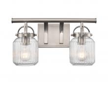  416-2W-SN-G416-6CL - Latreille - 2 Light - 16 inch - Satin Nickel - Bath Vanity Light