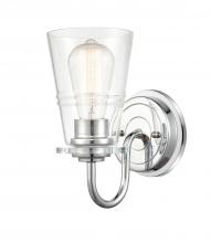 Innovations Lighting 421-1W-PC-CL-LED - Scarlett - 1 Light - 5 inch - Polished Chrome - Bath Vanity Light