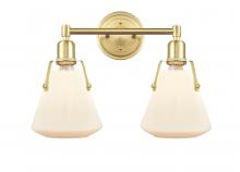 Innovations Lighting 422-2W-SB-G4221-7 - Luna - 2 Light - 18 inch - Satin Brass - Bath Vanity Light