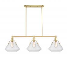 Innovations Lighting 422-3I-SB-10CL - Luna - 3 Light - 42 inch - Satin Brass - Cord hung - Island Light