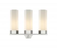 Innovations Lighting 427-3W-SN-G427-14WH - Claverack - 3 Light - 22 inch - Satin Nickel - Bath Vanity Light