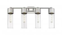  428-4W-SN-G428-12CL - Bolivar - 4 Light - 31 inch - Satin Nickel - Bath Vanity Light