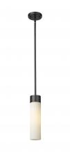  429-1S-BK-G429-11WH - Empire - 1 Light - 3 inch - Matte Black - Pendant