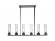  429-6I-BK-G429-11CL - Empire - 6 Light - 44 inch - Matte Black - Linear Pendant