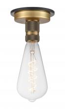 Innovations Lighting 431-1F-BBB-BB-95-LED - Aurora - 1 Light - 4 inch - Black Brushed Brass - Flush Mount