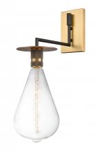 Innovations Lighting 432-1W-BBB-BB-164-LED - Aurora - 1 Light - 7 inch - Black Brushed Brass - Sconce