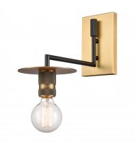 Innovations Lighting 432-1W-BBB - Aurora - 1 Light - 6 inch - Black Brushed Brass - Sconce