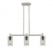 Innovations Lighting 434-3I-SN-G434-7SM - Crown Point - 3 Light - 31 inch - Satin Nickel - Island Light