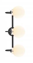 Innovations Lighting 437-3W-BK-G4371 - Olivia - 3 Light - 27 inch - Matte Black - Bath Vanity Light